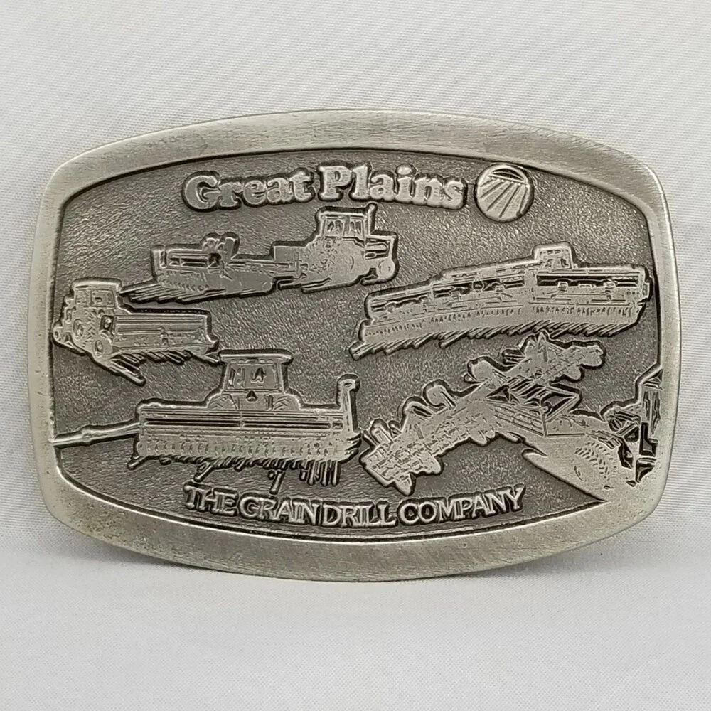Belt Buckle Great Plains The Grain Drill Company‎ 10th Anniversary USA Made Gift